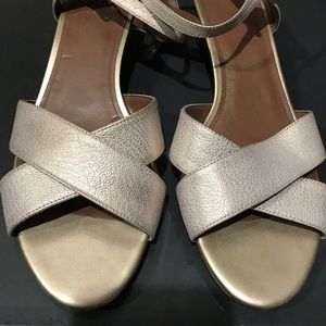 Cole Haan rose gold sandals size 9